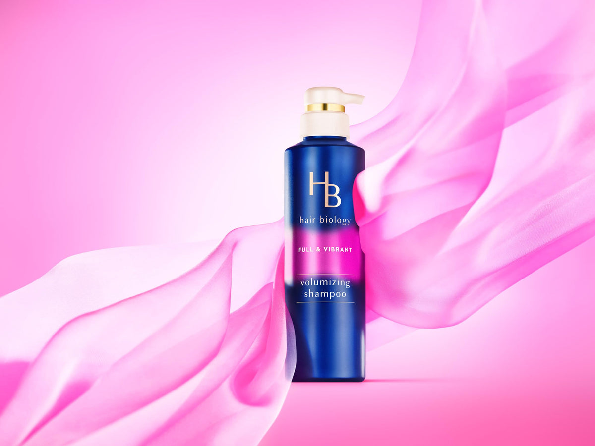 Hair Biology - Volumizing Shampoo with Biotin - Full & Vibrant for fine or thin hair - 12.8 fl oz., Blue and Lavendar