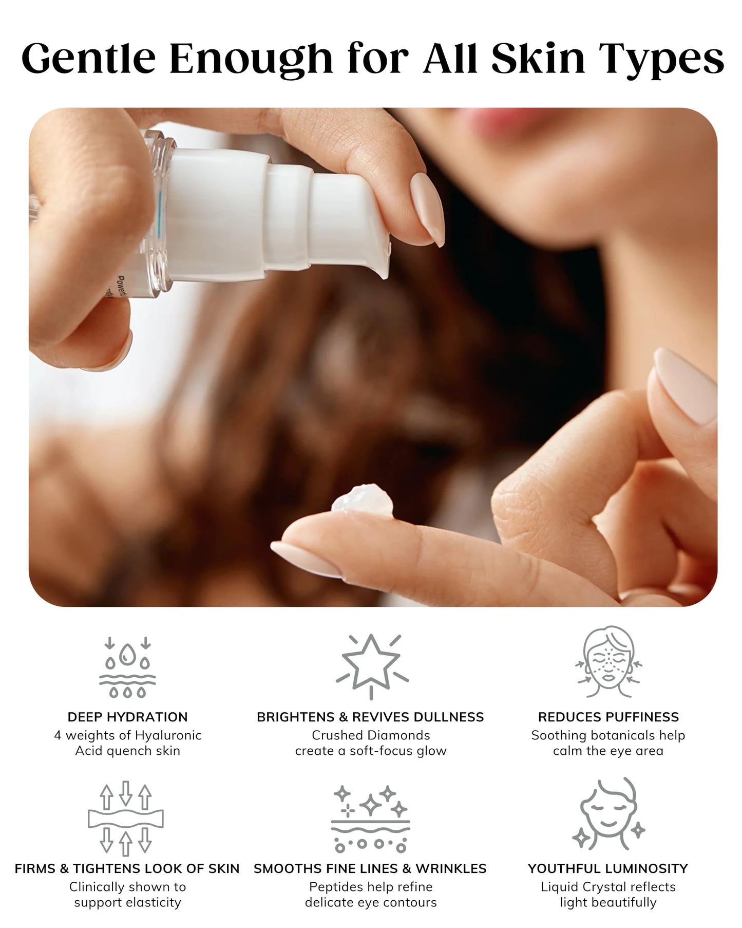 KAPLAN MD Eye Serum - 4-in-1 Diamond Contour Hydration Firming Under Eye Serum with Plant Extracts, Hyaluronic Acid, Anti-Aging Peptides & Liquid Beauty & Personal Care KAPLAN MD