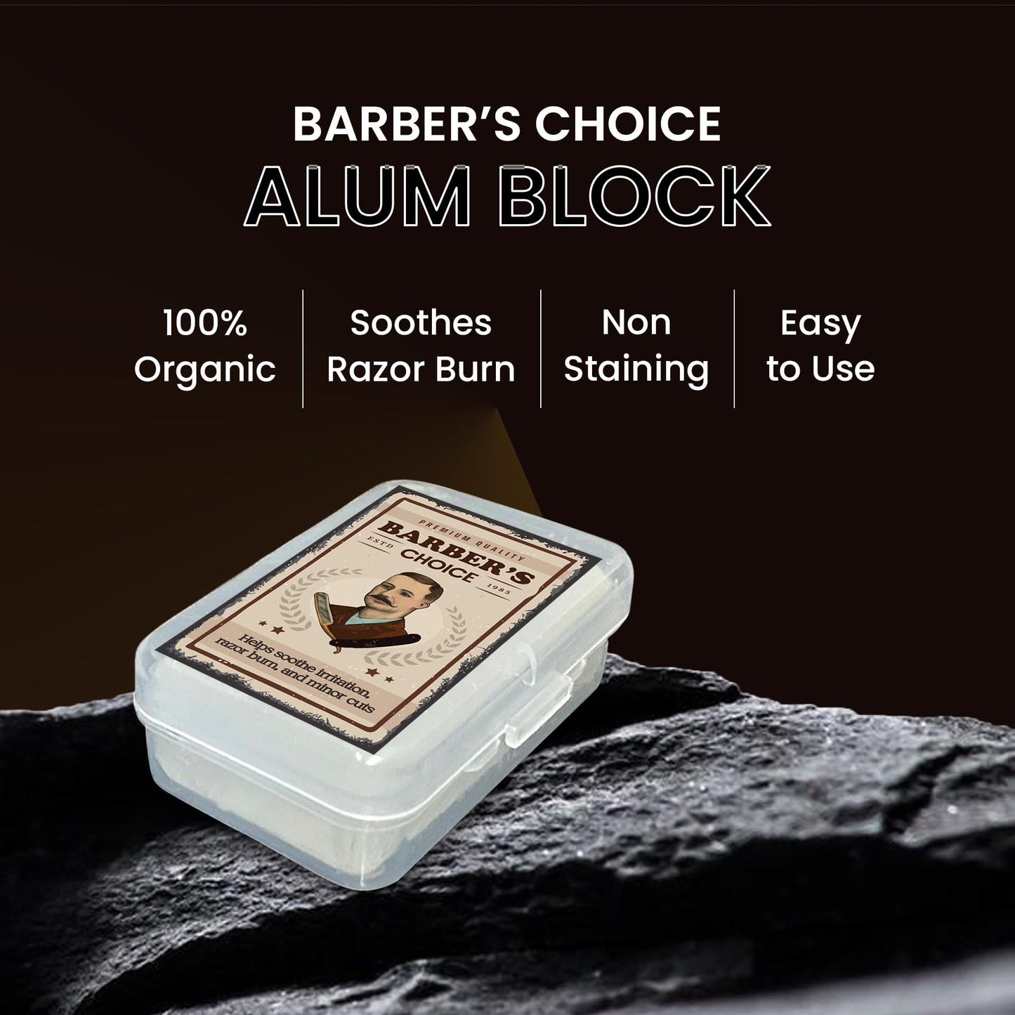 Pacific Pelican Barber’s Choice Alum Block - Premium Natural Potassium Alum for Razor Burn Relief & Post-Shave Care Beauty and Personal Care Pacific Pelican