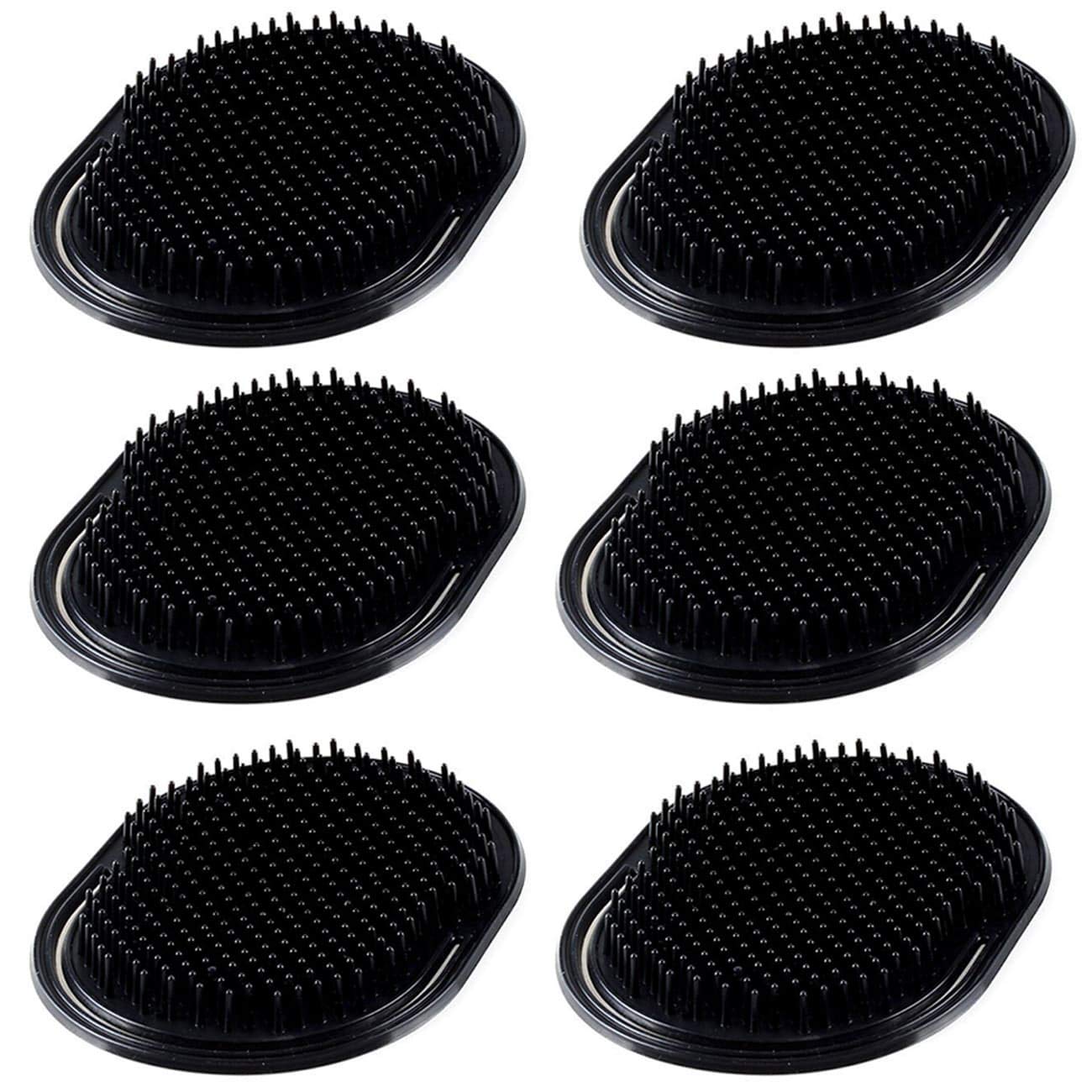 6Pcs shampoo pocket comb massage hair comb pocket palm brush comb portable hair comb beard comb creative scalp brush pocket combs for men and pets Beauty & Personal Care Rolybag