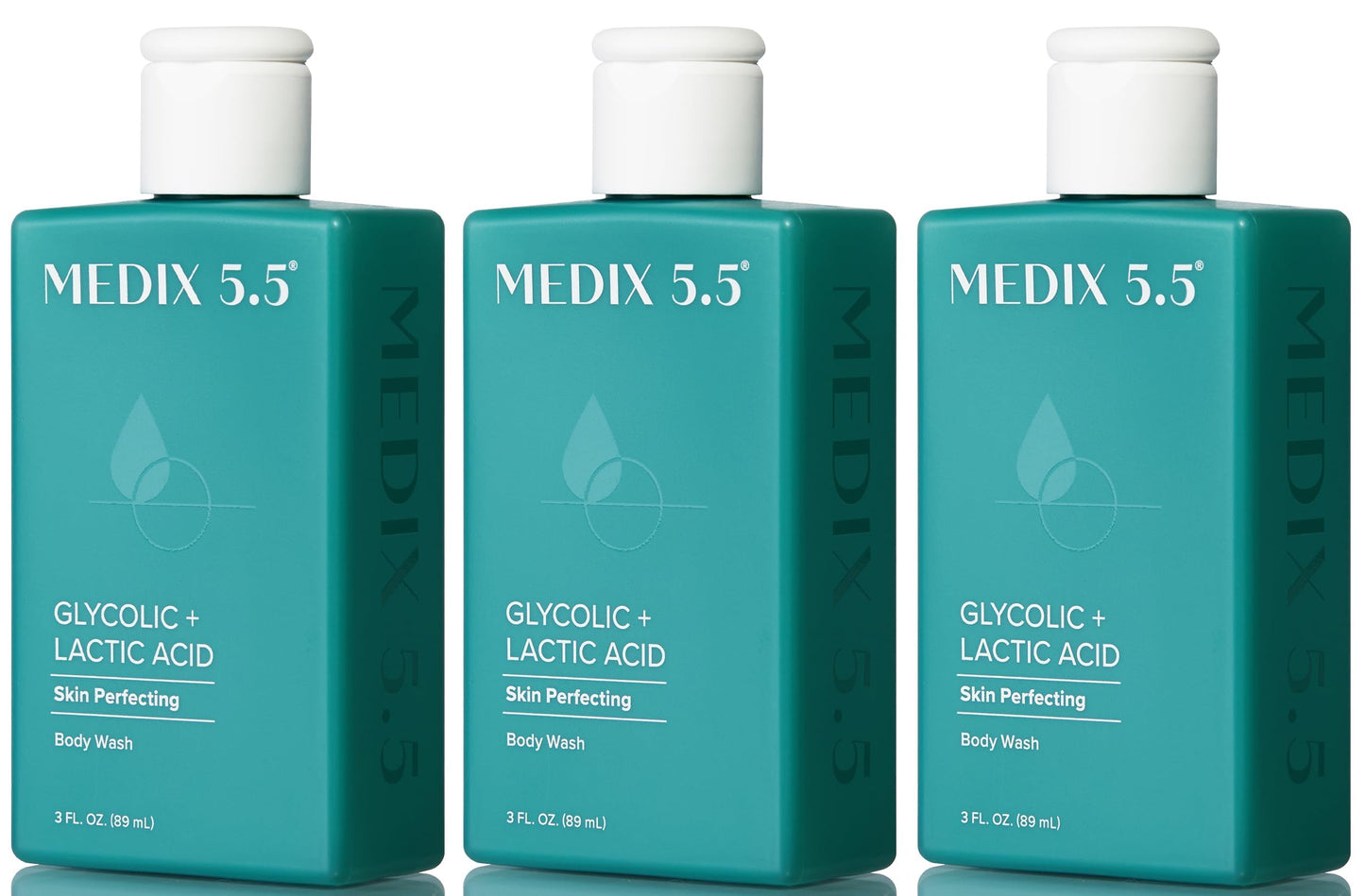 MEDIX Glycolic Acid + Lactic Acid Exfoliating Body Wash Gel | KP Bump Eraser | AHA Exfoliant Skin Care Body Cleanser | Keratosis Pilaris & Acne | Beauty & Personal Care Medix 5.5