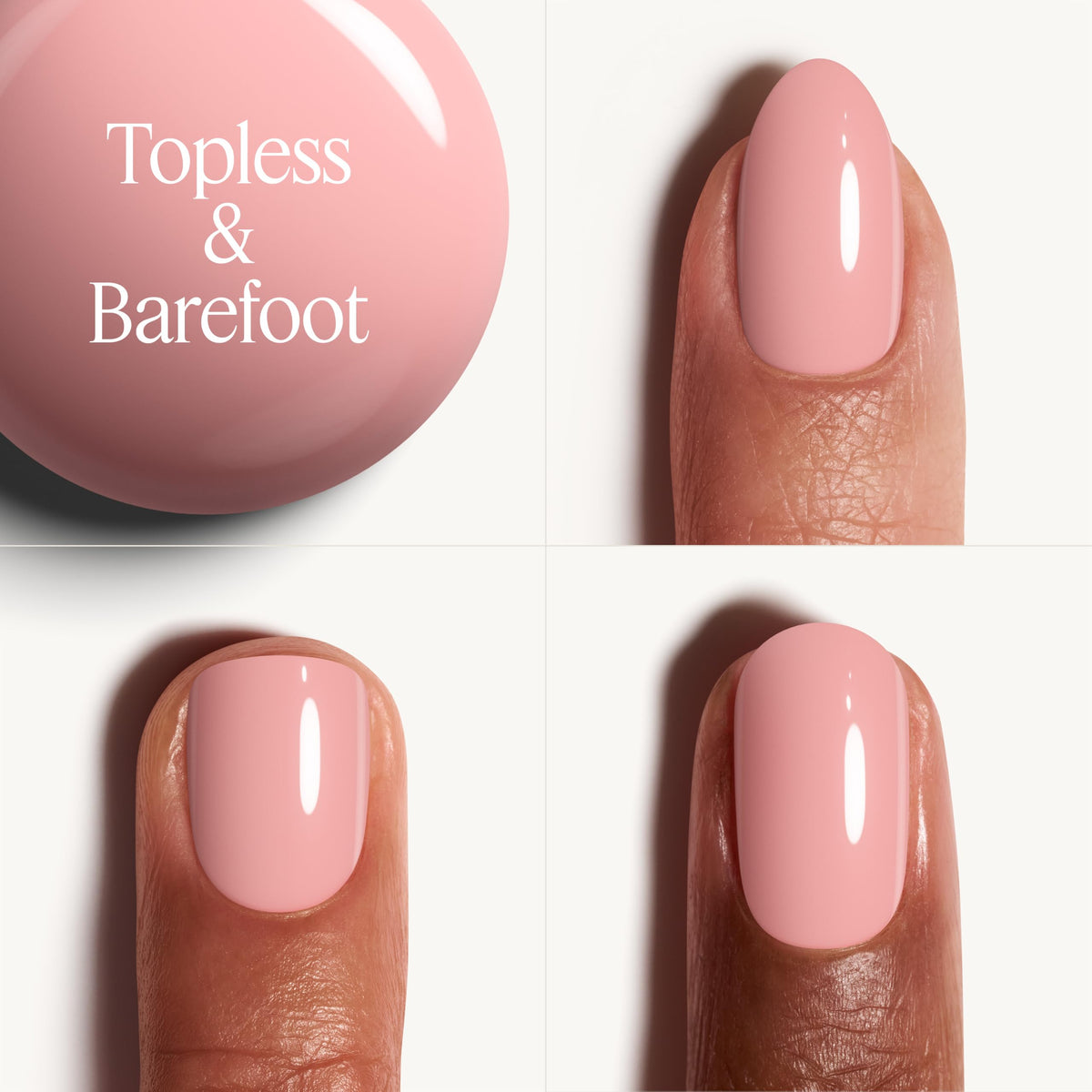 essie Nail Polish, Salon-Quality Soft Beige Pink Nude Nail Polish, Vegan, Topless and Barefoot, 0.46 fl oz