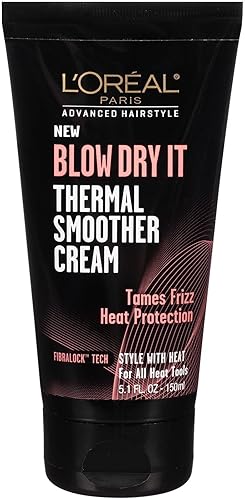 L'Oreal Paris Advance Hairstyle Blow Dry It Thermal Smoother Cream - 5.1 oz Beauty & Personal Care L'Oreal Paris