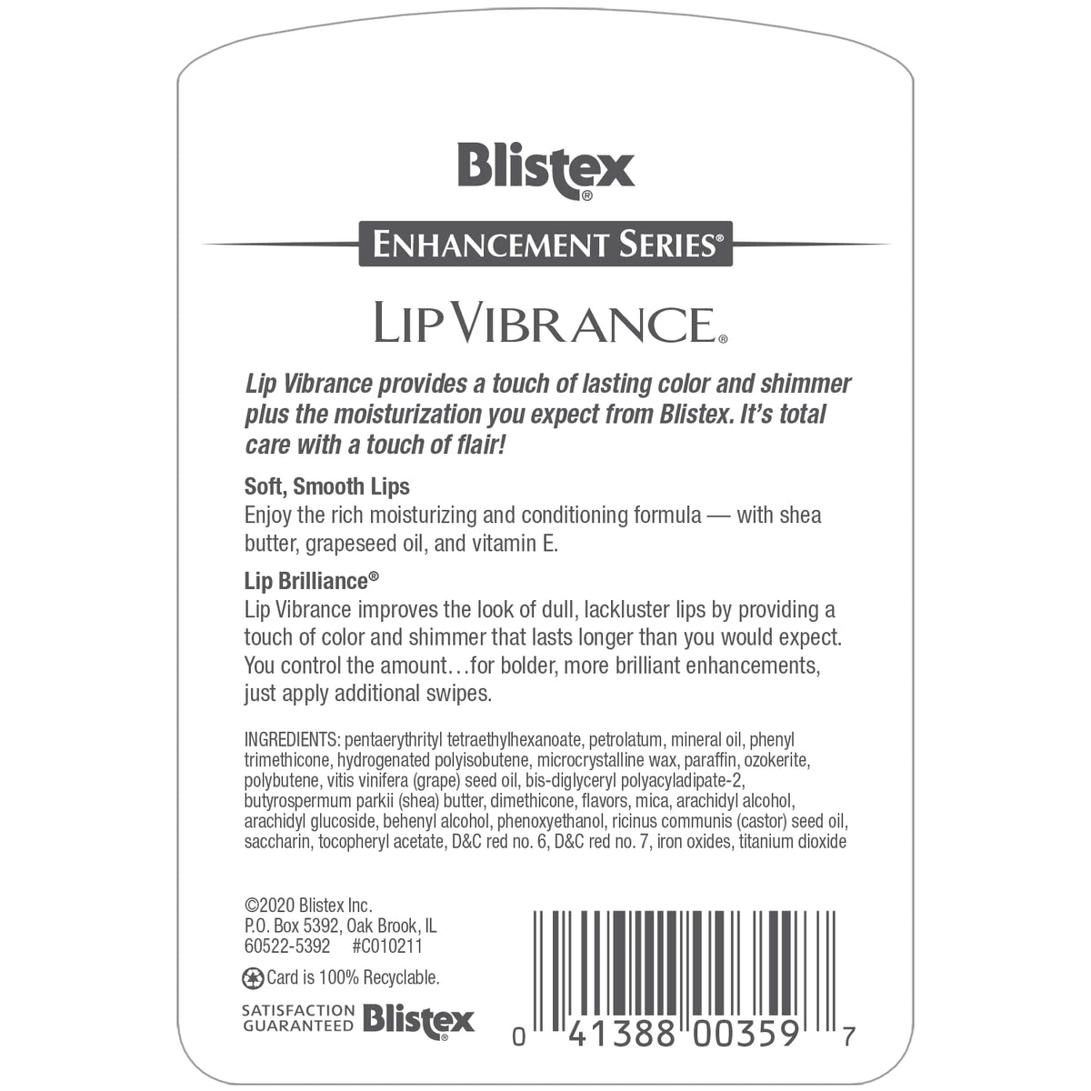 Blistex Lip Vibrance, Lip Protectant 0.13 oz (Pack of 3) Beauty & Personal Care Blistex