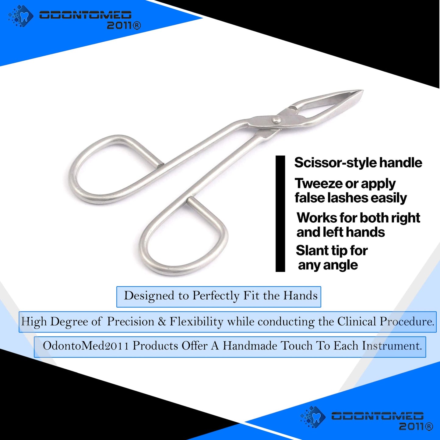 OdontoMed2011 Perfectweeze Slant Tip Tweezer, with Easy Scissor Handle, Eyebrow' Beauty and Personal Care OdontoMed2011