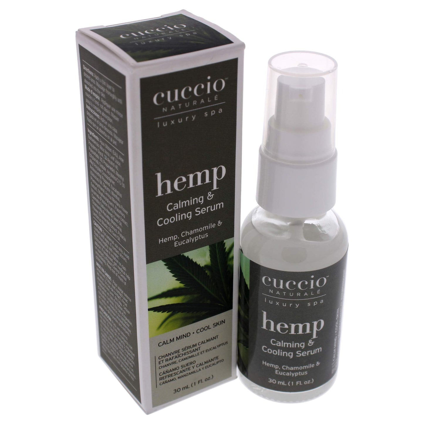 Cuccio Naturale Hemp Calming And Cooling Serum - With Chamomile And Eucalyptus - Use On Pressure Points To Relax The Mind - Relieves Tension Beauty & Personal Care Cuccio