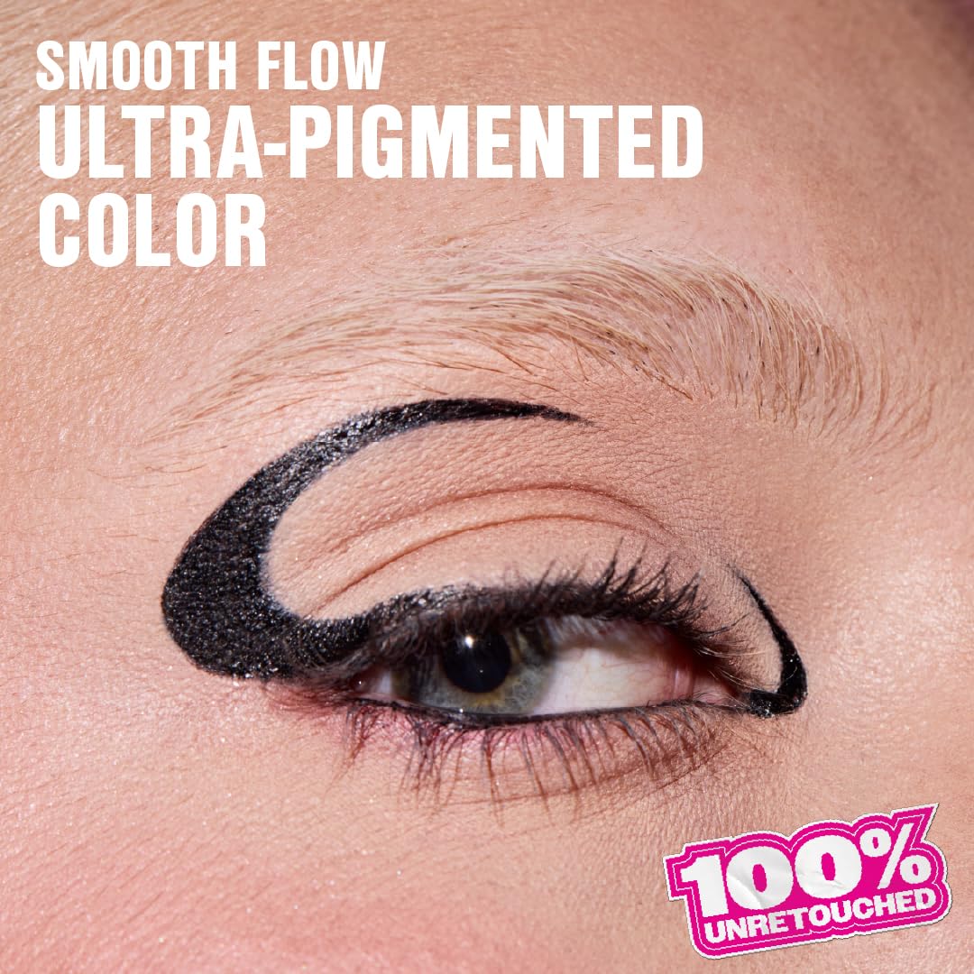 wet n wild Mega Last Breakup Proof Liquid Eyeliner - Ultra-Fine Brush, Waterproof, 16-Hour Long-Lasting Wear- Cruelty-Free & Vegan - Black Beauty & Personal Care wet n wild