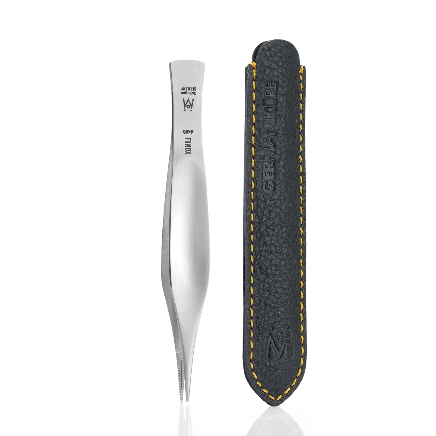 GERMANIKURE Pointed Splinter Tweezers in Leather Case, Ethically Made in Solingen Germany Beauty and Personal Care GERmanikure