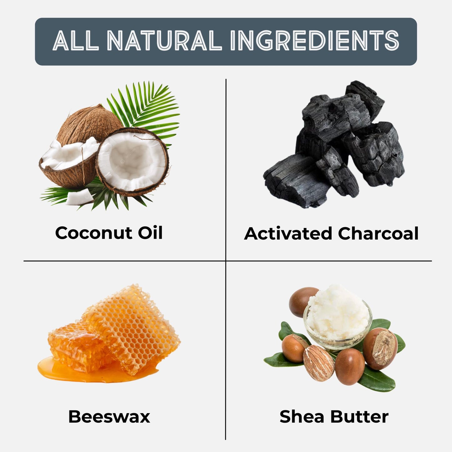 Natural Soap Bar with Beeswax, Charcoal & Shea Butter - Made in USA | Cold Process All Natural Soap Bar for Face, Body & Hands | Deep Cleansing Bar Beauty & Personal Care Lubri-Cut