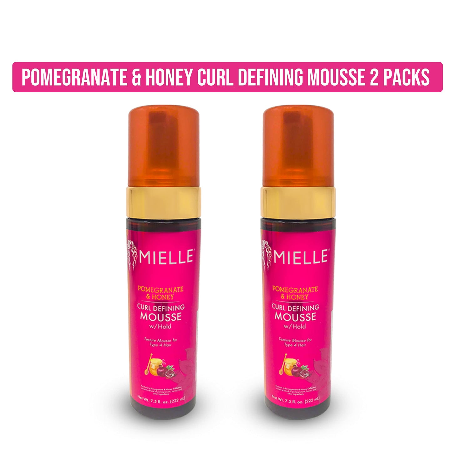 Mielle’s Pomegranate and Honey Curl Defining Mousse 2 Packs Beauty & Personal Care Foxy Cat