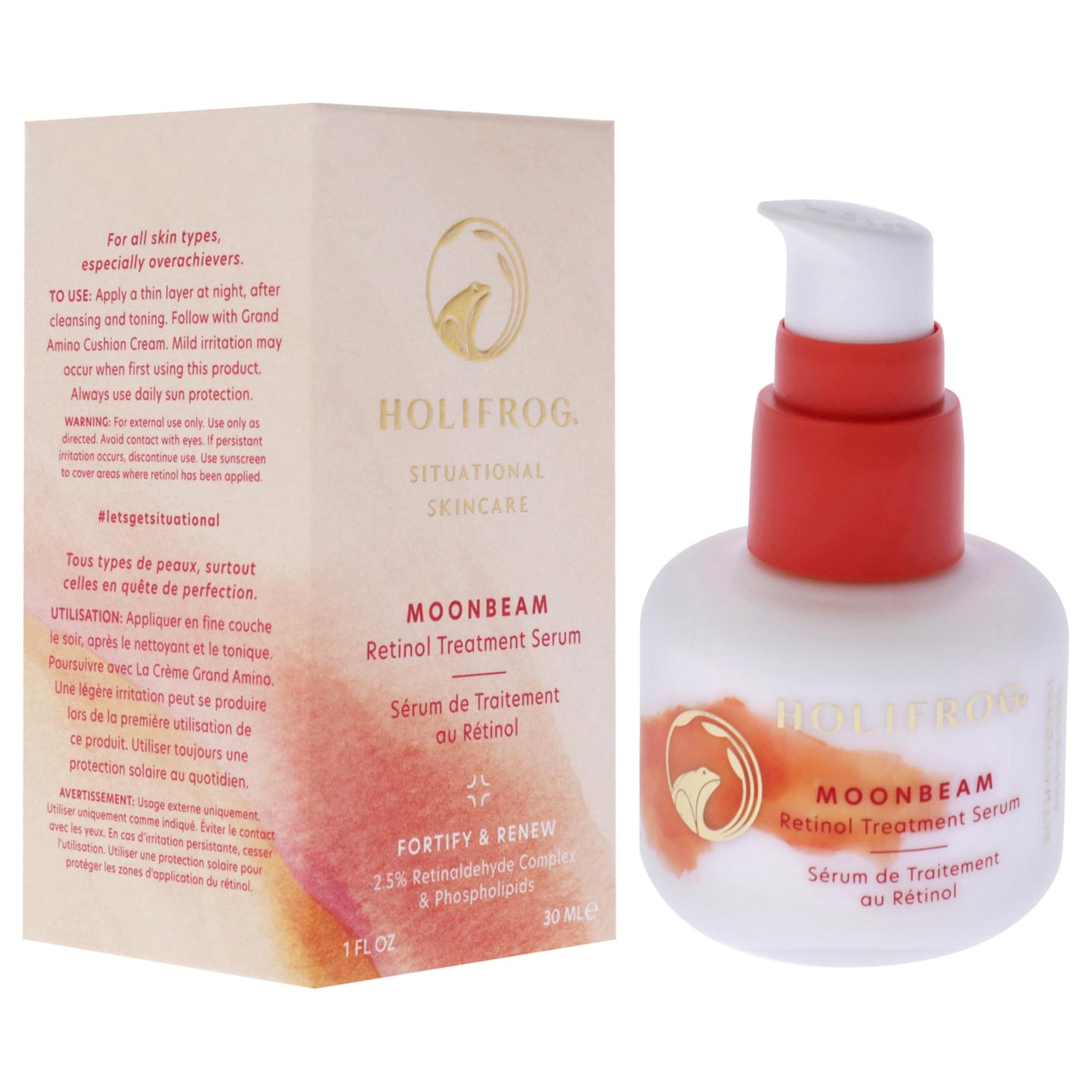 Moonbeam Retinol Treatment Serum by HoliFrog for Women - 1 oz Serum Beauty & Personal Care HOLIFROG