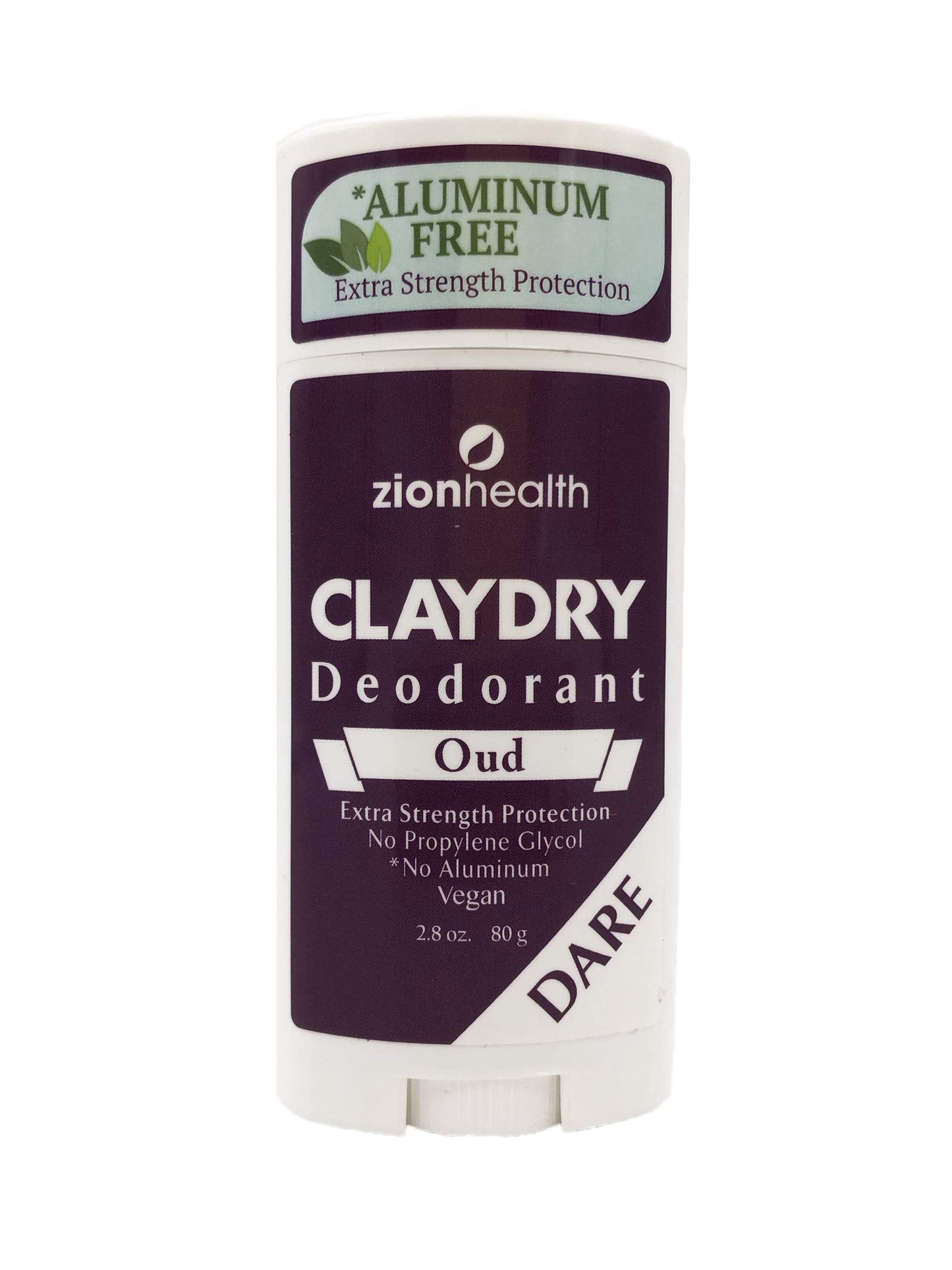 Zion Health Clay Dry Dare Deodorant Stick 2.8 oz Oud Beauty and Personal Care Adama Minerals