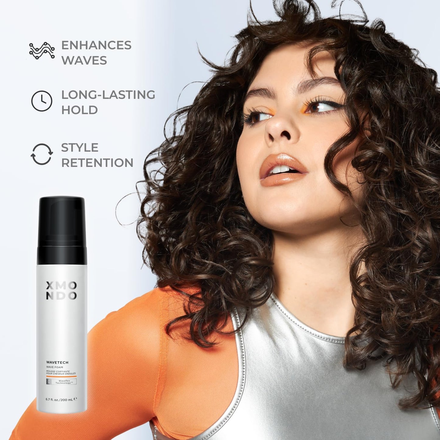 XMONDO Hair Wavetech Wave Foam, Vegan Styling Foam for Wavy Hair with Pro-Vitamin B5 and Nutrients to Hydrate Hair, Enhance Natural Curl Pattern Beauty & Personal Care XMONDO