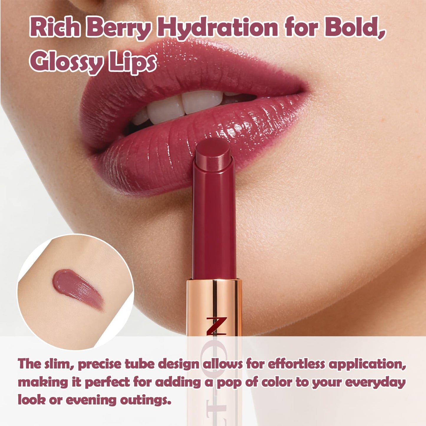 Oz Lab Beauty Melt On Dewy Lip Balm - Berry Tint, Moisturizing Click-Up Lip Balm, Cruelty-Free, 0.21FL.OZ/6 ML?pack of 1 Beauty and Personal Care OZ LAB