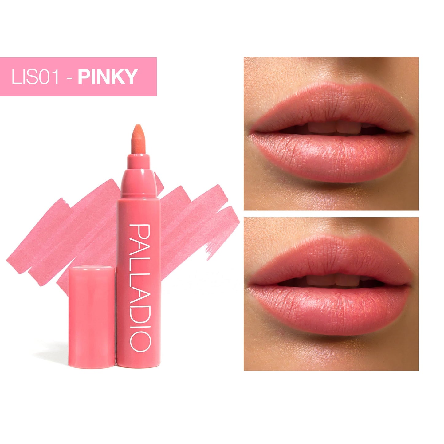 Palladio Lip Stain, Hydrating and Waterproof Formula, Matte Color Look, Long-lasting All Day Wear Lip Color, Smudge Proof Natural Finish, Precise Beauty & Personal Care Palladio