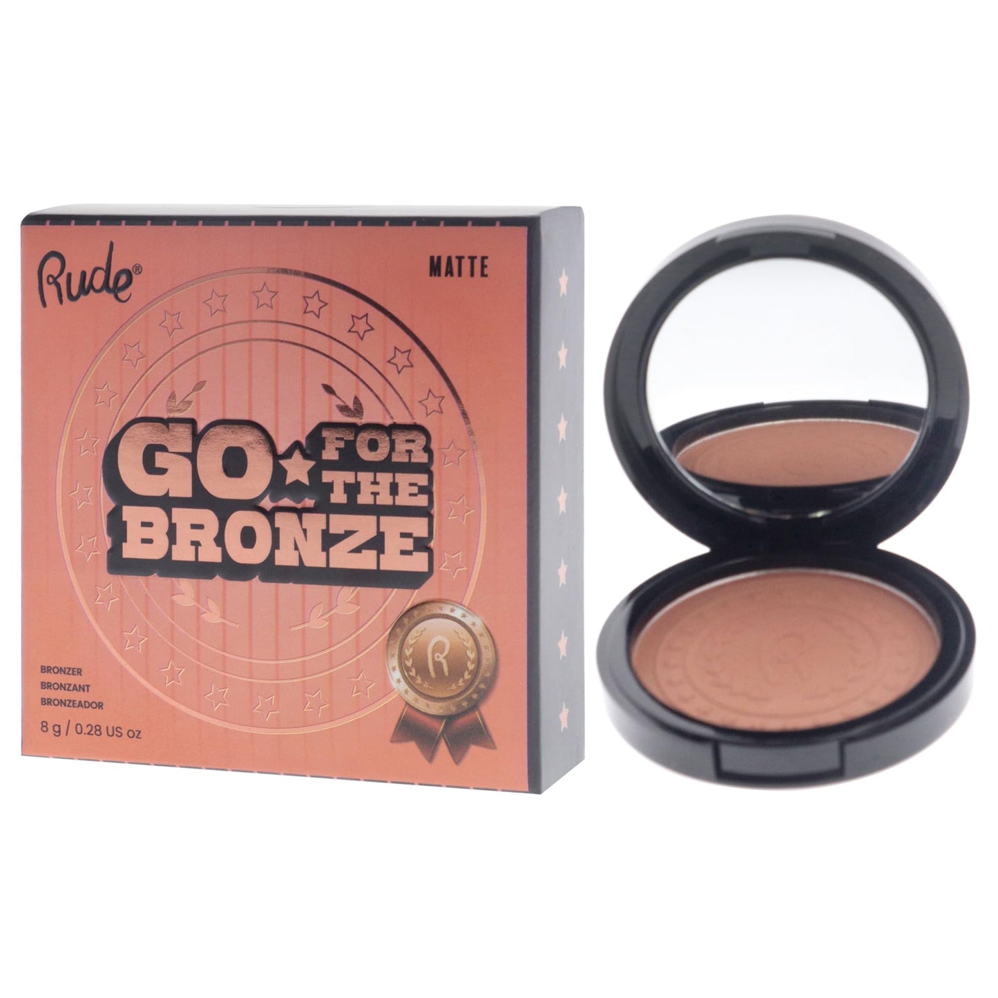 Go for the Bronze - Third On The Podium by Rude Cosmetics for Women - 0.28 oz Bronzer Beauty & Personal Care Rude Cosmetics