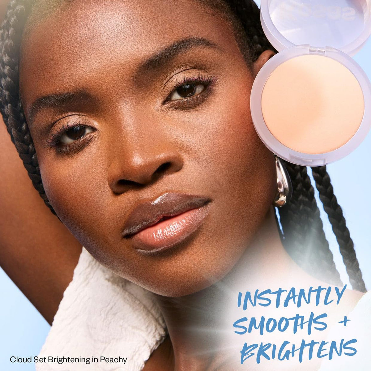 Kosas Cloud Set Brightening Talc-Free Baked Powder for Under Eyes, Peachy
