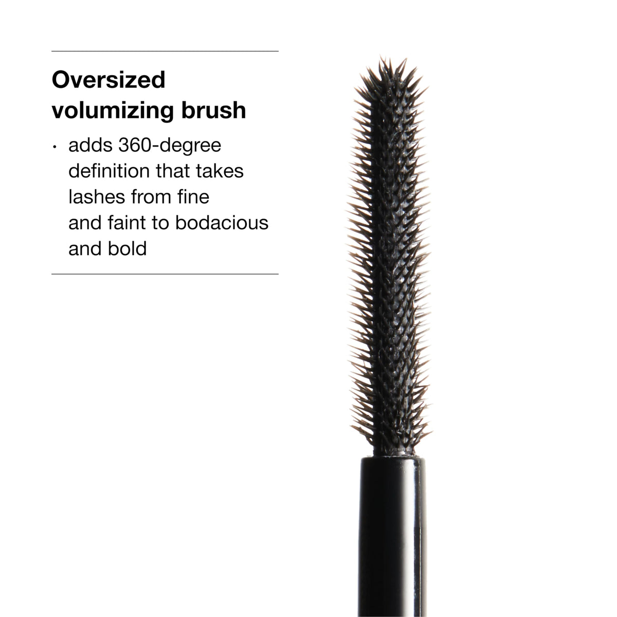 Clinique Chubby Lash Fattening Mascara | Volume, Length + Safe For Sensitive Eyes, Jumbo Jet, 0.3 Fl Oz Beauty & Personal Care Clinique