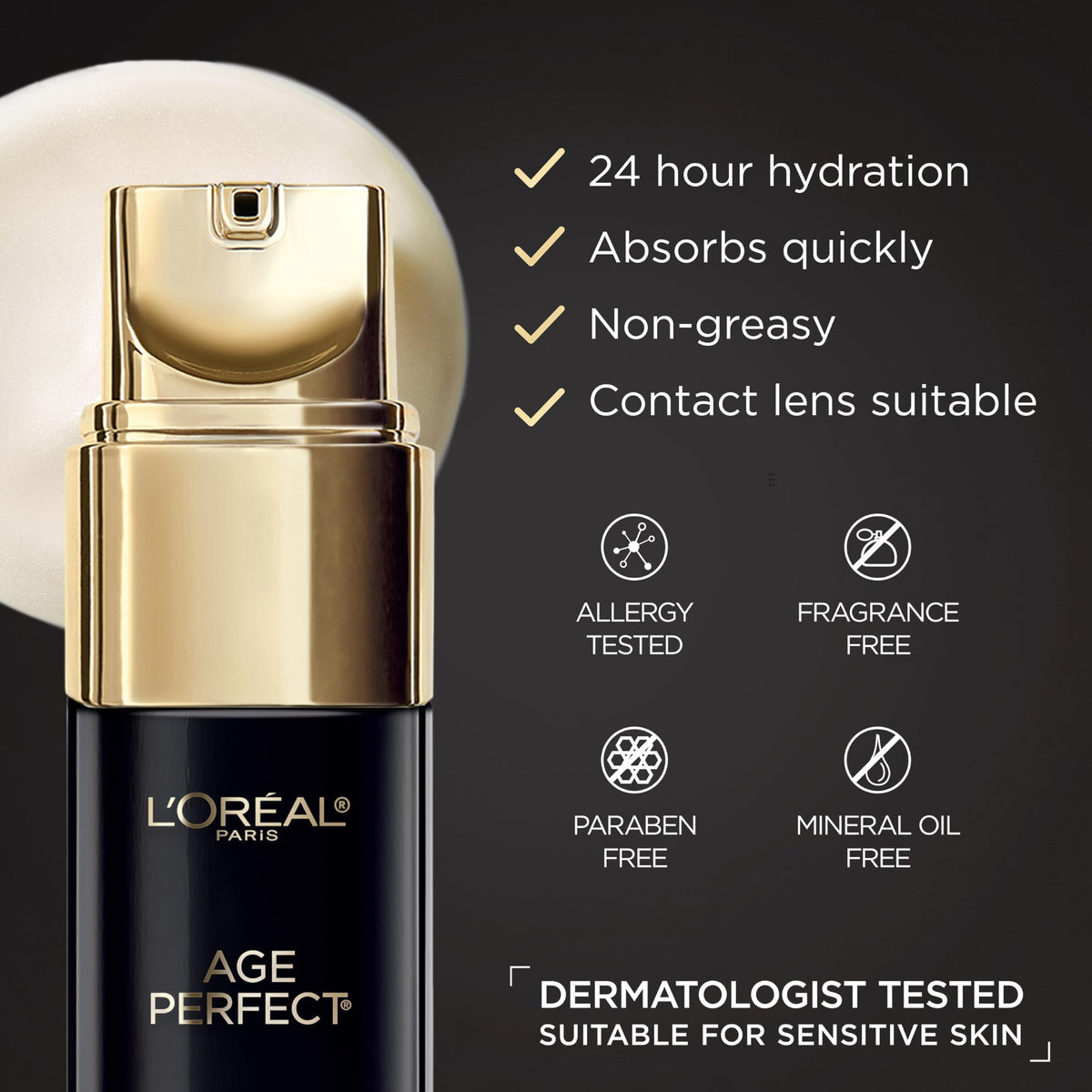 L'Oreal Paris Age Perfect Cell Renewal Anti-Aging Eye Cream, For Dark Circles & Puffiness 0.5 Fl oz