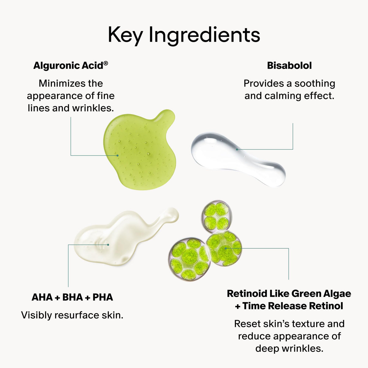 Algenist Green Microalgae Retinol+ Regenerating Serum - Anti Aging Serum with Plant Based, Time-Release Retinol - Evens Texture + Visibly Reduces Deep