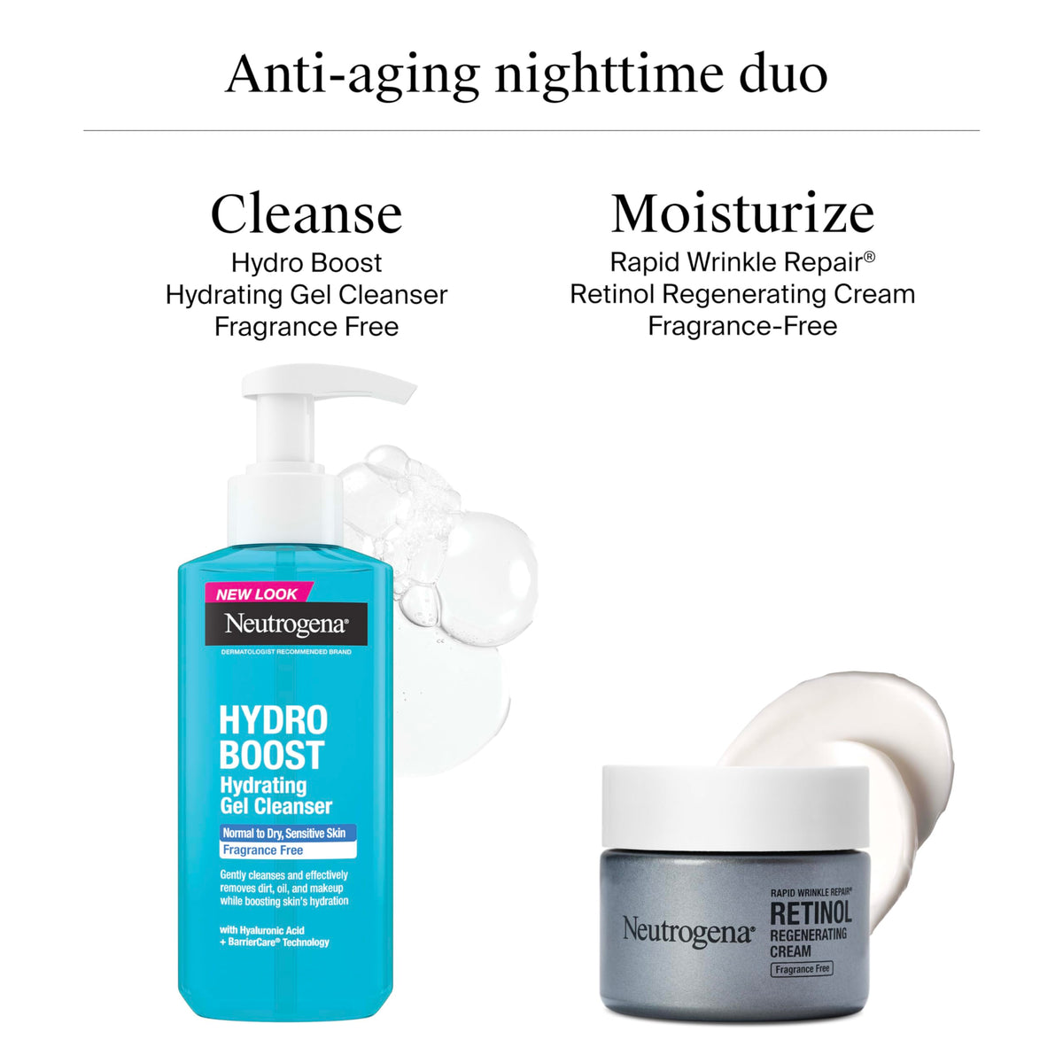 Neutrogena Rapid Wrinkle Repair, Retinol Face Moisturizer, Daily Anti-Aging Neck & Face Cream with Hyaluronic Acid, Retinol Cream, Fragrance-Free Beauty & Personal Care Neutrogena
