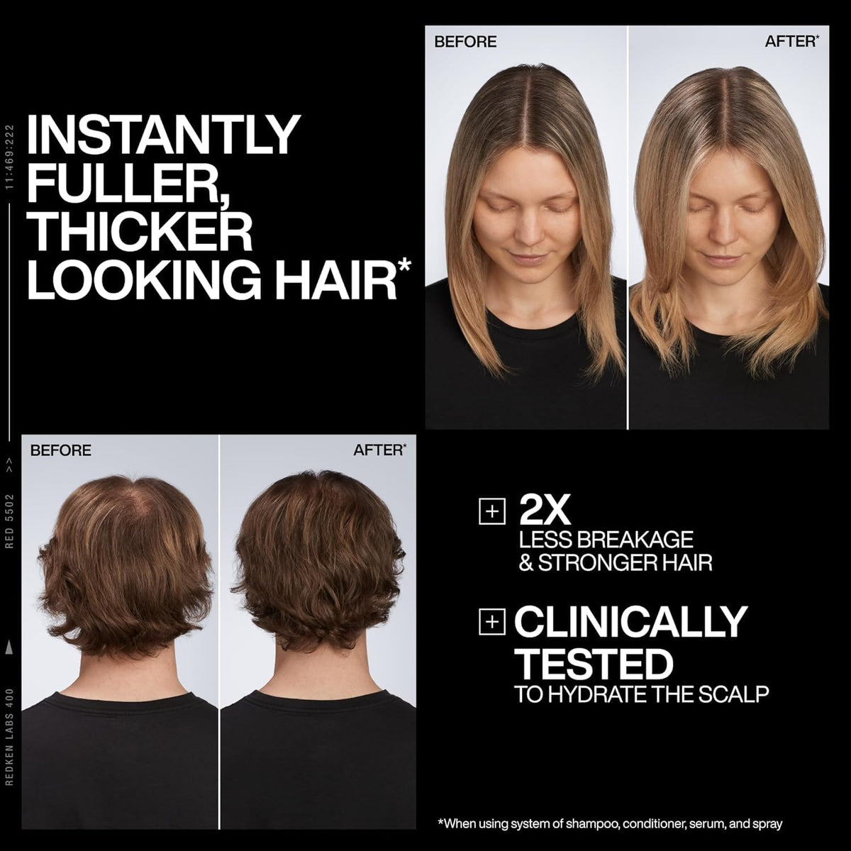 Redken Acidic Grow Full Densifying Spray - For Thicker Hair, 1.0 Fl Oz