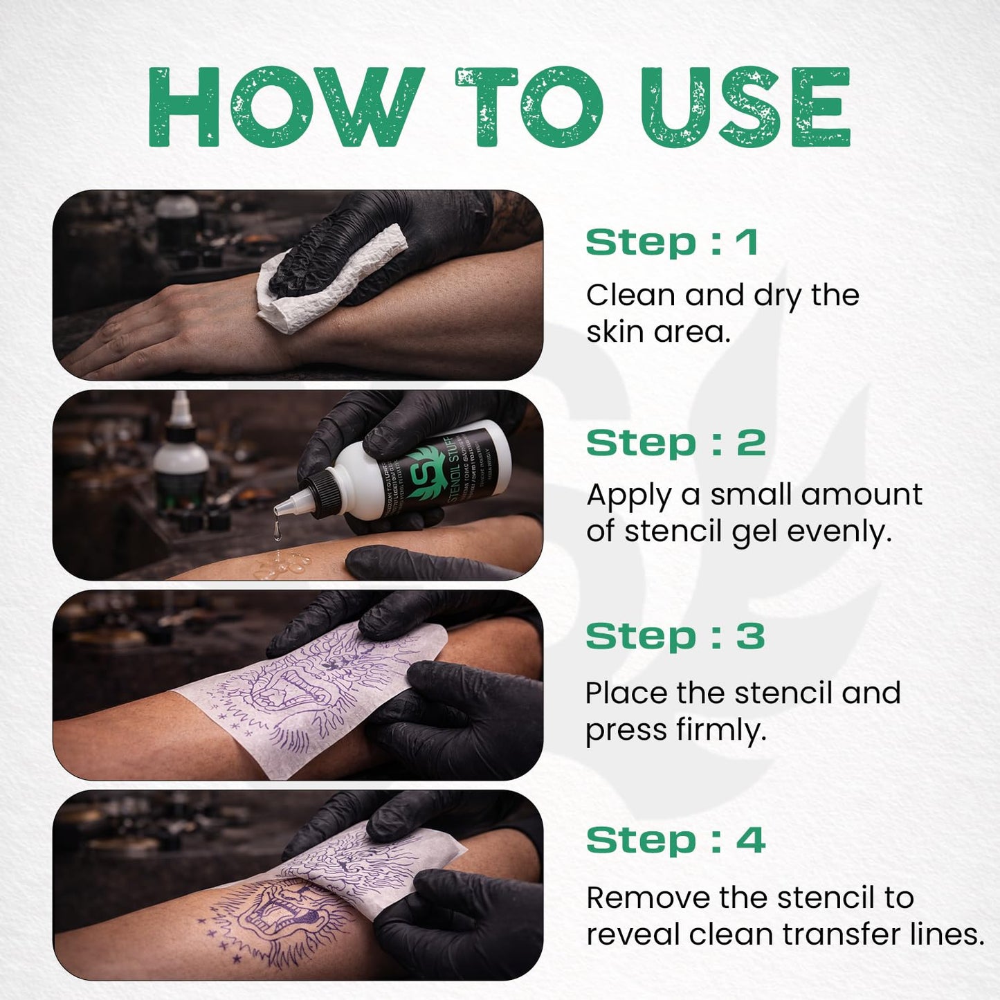 Stencil Stuff Tattoo Stencil Transfer Gel - 4oz Tattoo Stencil Transfer Solution - Vegan-Friendly Stencil Gel - Fast-Drying and Long-Lasting - Clean Beauty and Personal Care Stencil Stuff