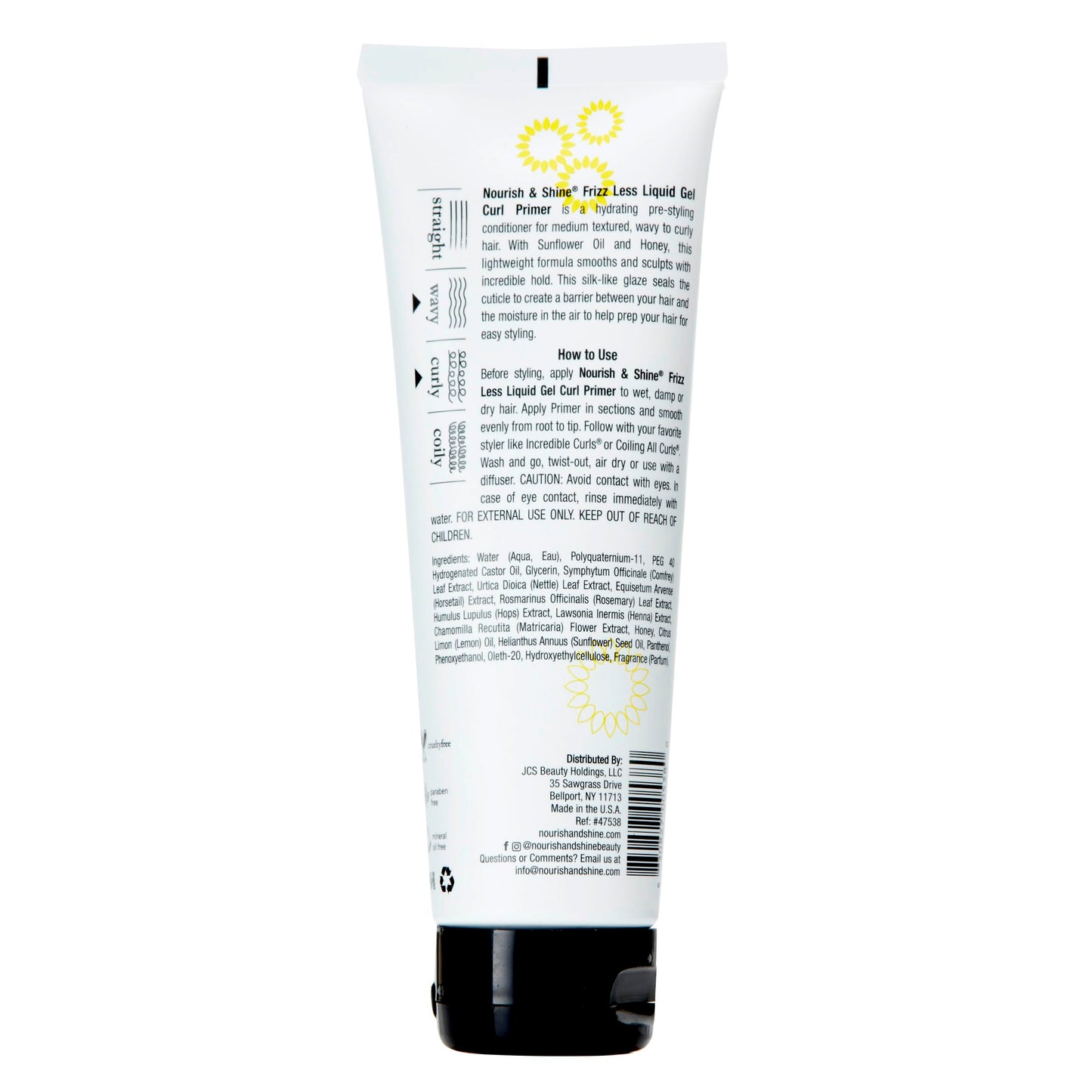 Nourish & Shine Frizz Less Liquid Gel Primer 8OZ Beauty & Personal Care Nourish & Shine