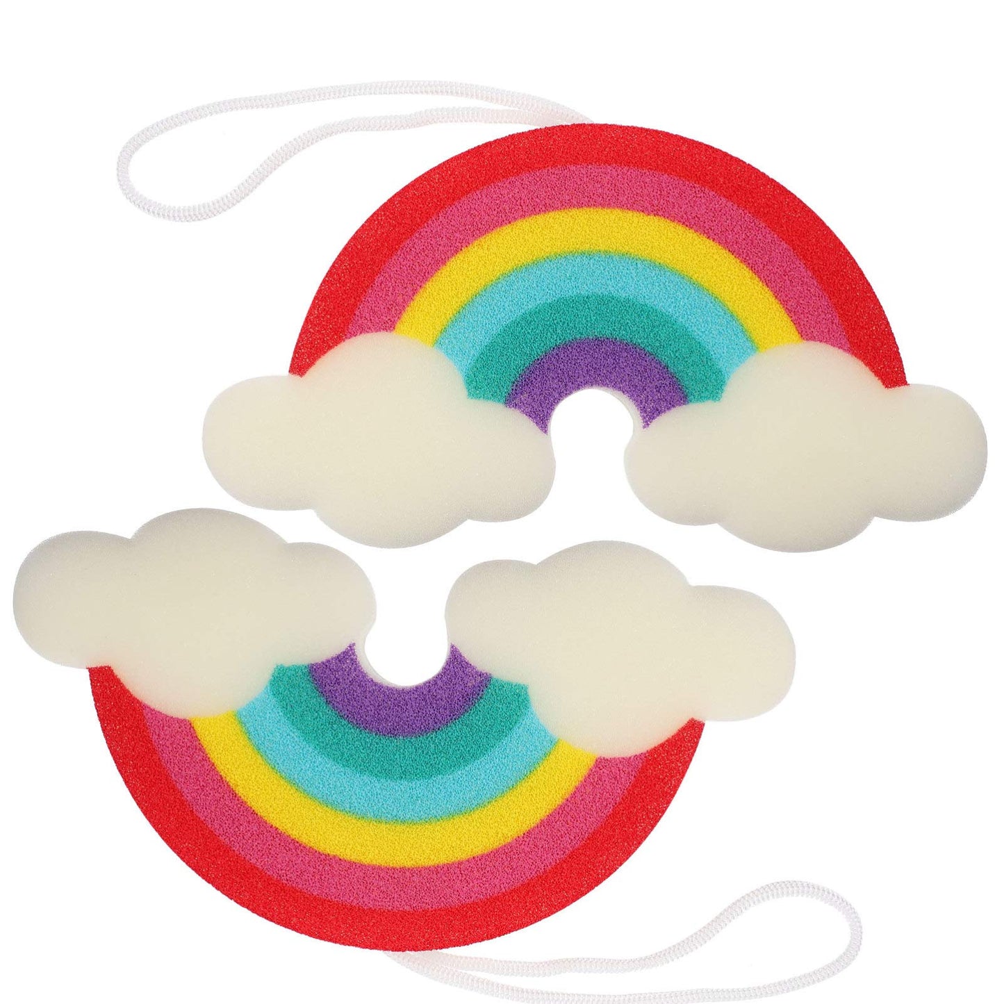Uonlytech 2pcs Children Bath Sponge Colorful Bath Sponge Rainbow Shower Sponge for Baby Kids Toddles Infants Beauty and Personal Care Uonlytech