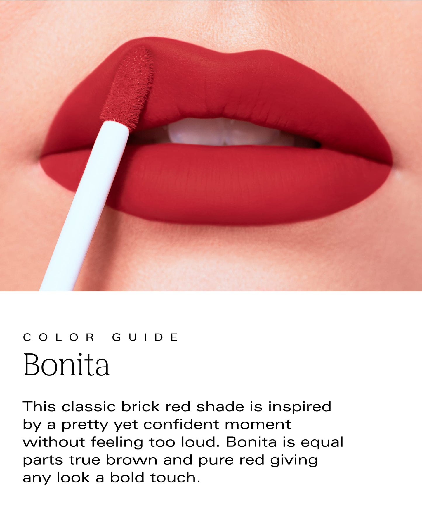 PDL Cosmetics Bold Aspirations Liquid Lipstick (Bonita) | Highly Pigmented Smooth Matte Finish | Brick Red Tone | Long Lasting, Non-Transfer Beauty & Personal Care PDL Cosmetics