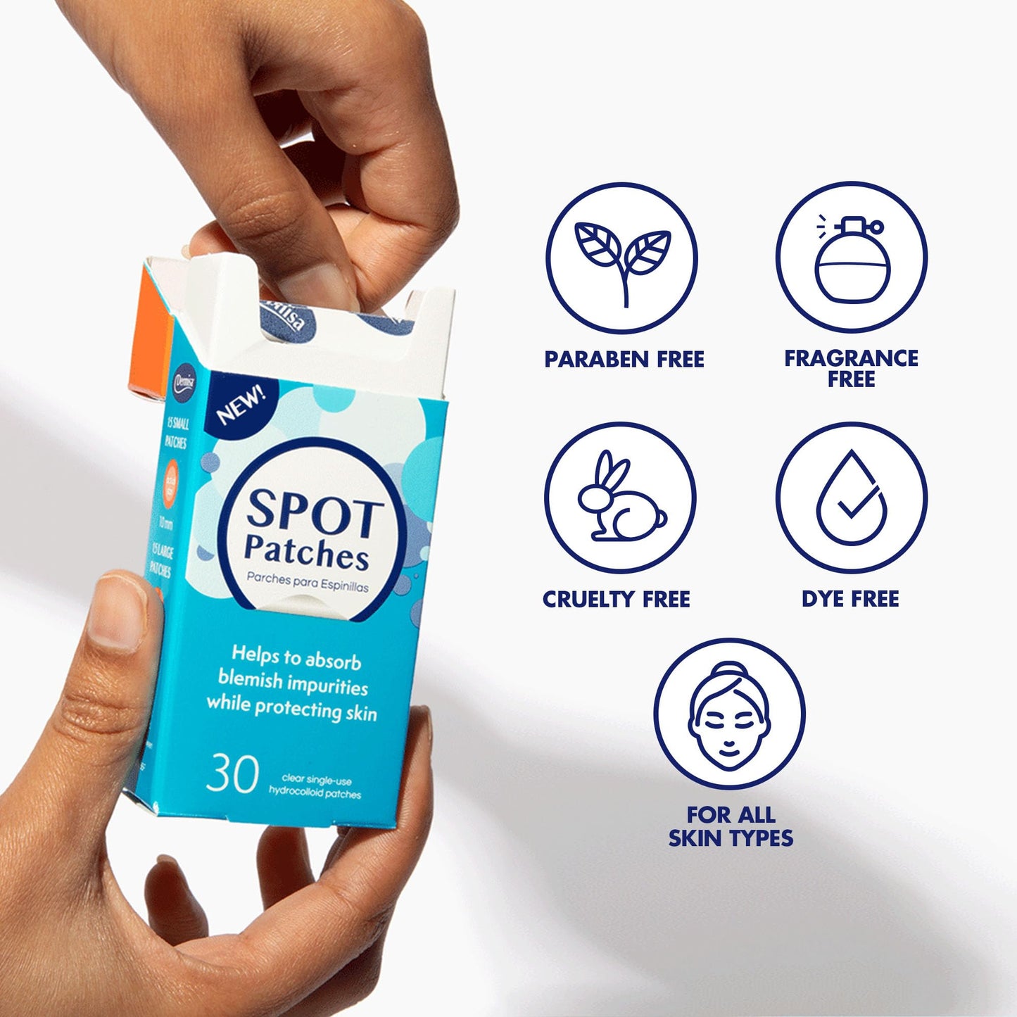 Dermisa Hydrocolloid Spot Patches for Pimples and Breakouts, Fast-Acting Acne Treatment, Invisible & Breathable, Fragrance-Free, Paraben Free, Dye Beauty & Personal Care Dermisa