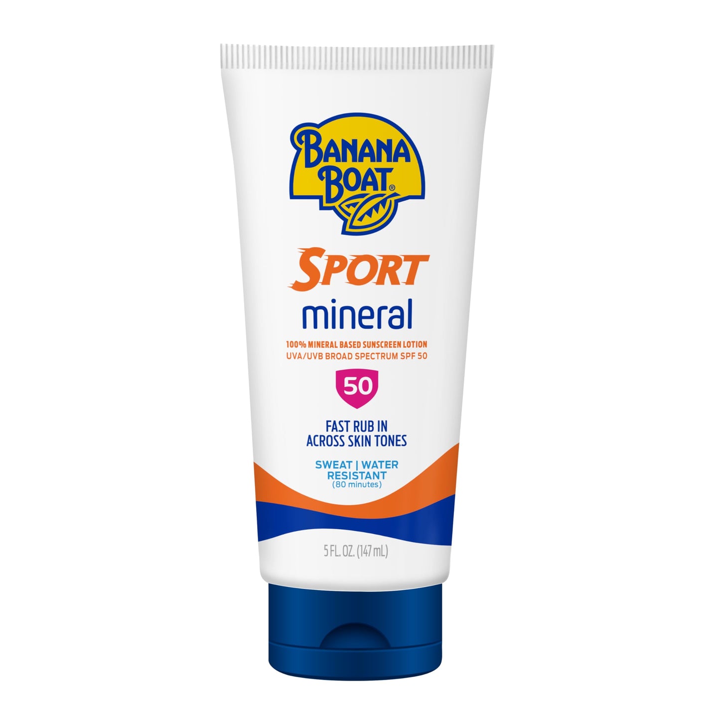 Banana Boat Sport Mineral Sunscreen SPF 50 Lotion, 5Fl Oz | Zinc Oxide Sunscreen Lotion, SPF 50 Sunblock, 5Fl Oz Beauty & Personal Care Banana Boat