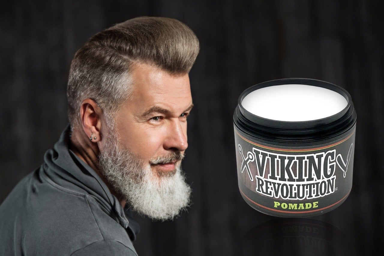 Viking Revolution Hair Pomade for Men (New Formula) - Medium Hold and Matte Shine Free for Classic Look 4oz - Water Based & Easy to Wash Out Beauty & Personal Care Viking Revolution