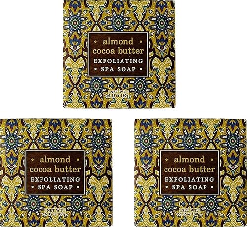 Almond & Cocoa Butter Exfoliating Spa Soap by Greenwich Bay Trading Co. Beauty & Personal Care Greenwich Bay