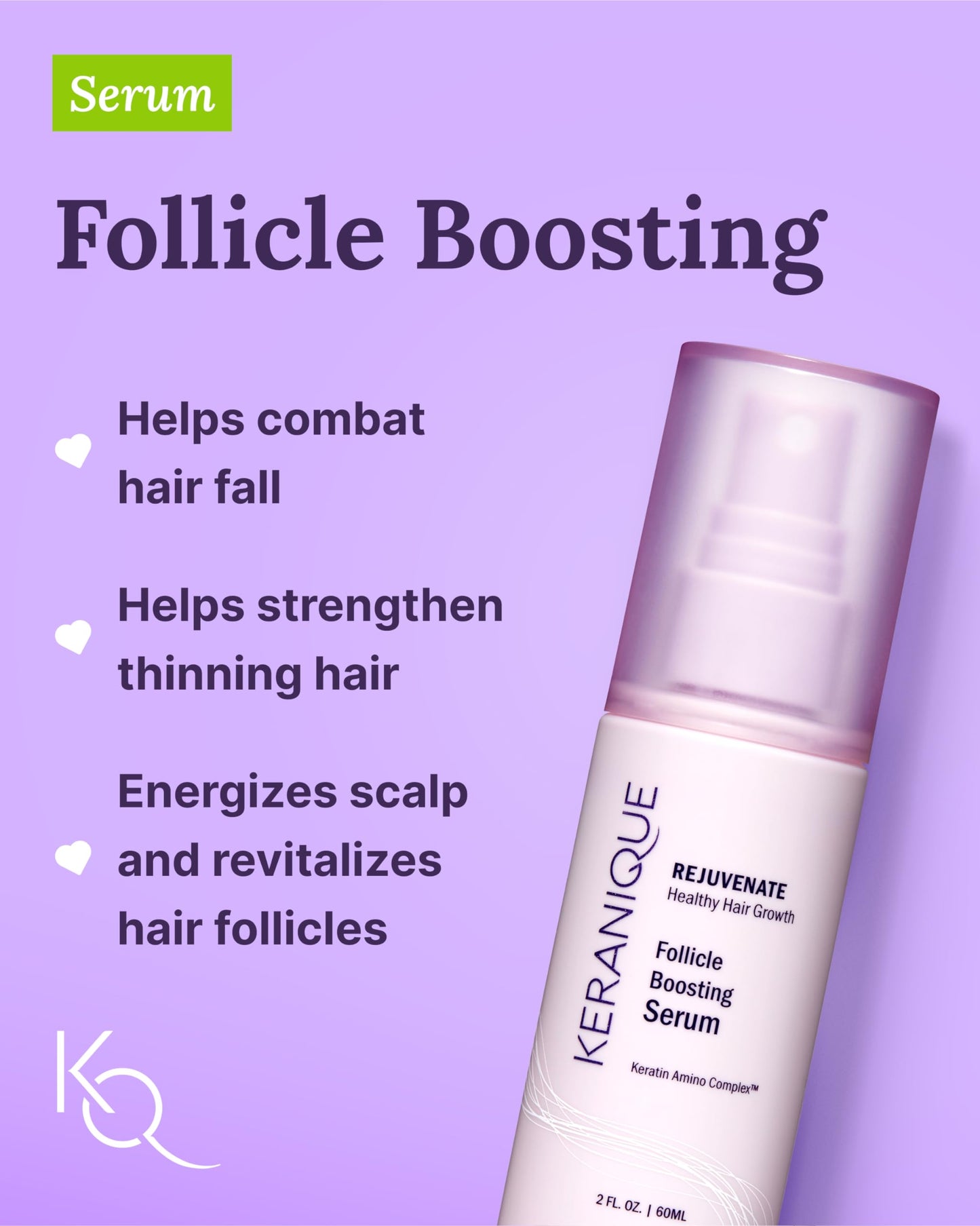 Keranique Damage Control Set for Thinning Hair - Shampoo & Conditioner for Damaged Hair, Follicle Booster Serum, Lift & Repair Spray - Keratin Beauty & Personal Care Keranique