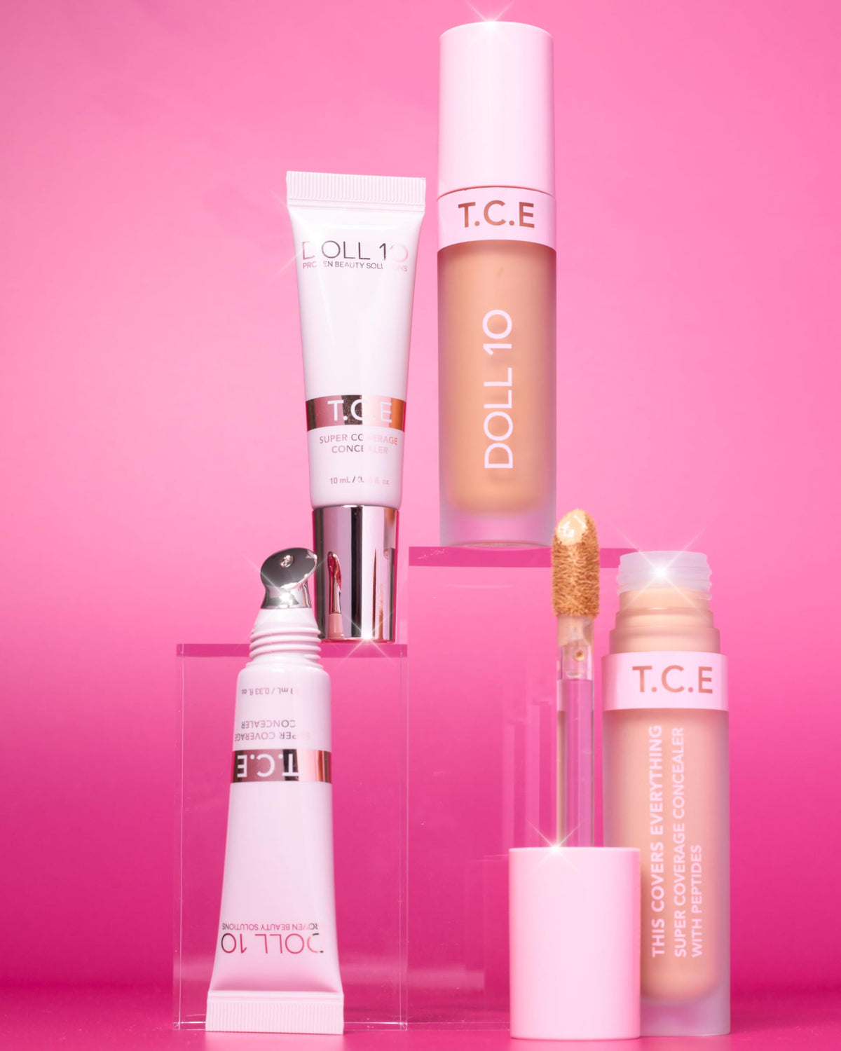 T.C.E This Covers Everything Super Coverage Concealer With Peptides (Light, 0.33 oz)