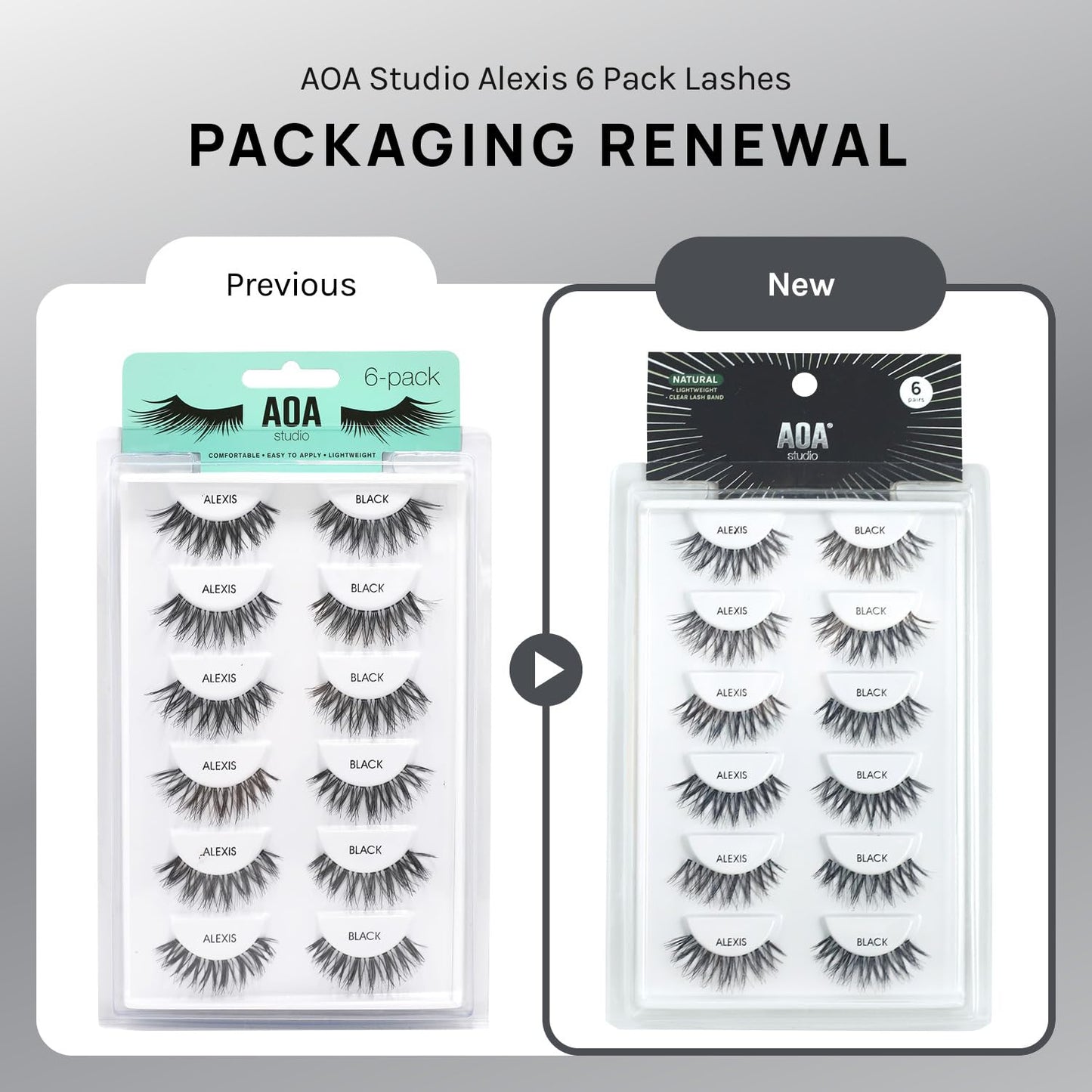 AOA Studio 6 Pairs Alexis Natural Handmade False Eyelashes with Glue and Tweezer Lash Kit Natural Volume Reusable Fake Eyelashes 100 Percent Handmade Beauty & Personal Care AOA STUDIO