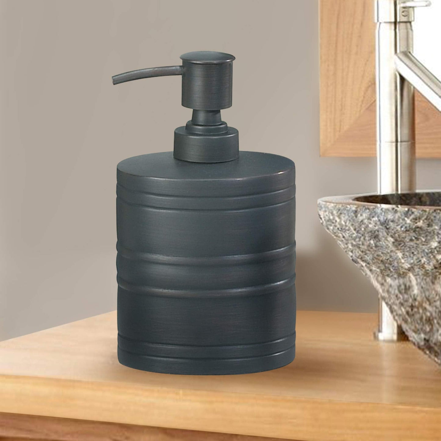 nu steel Lotion Bogart Metal Tall Pump, Liquid Soap Dispenser Holds 8 Oz. for Bathroom, Kitchen Sink, Vanity, Oil Rubbed Bronze (BG6H) Beauty and Personal Care nu steel