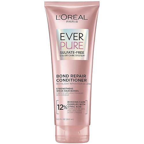 L'Oreal Paris Bonding Conditioner for Color Treated Hair, Strengthen and Repairs Weak Hair Bonds, Sulfate Free & Vegan Hair Care, EverPure, 6.8 Fl Oz Beauty & Personal Care L'Oreal Paris