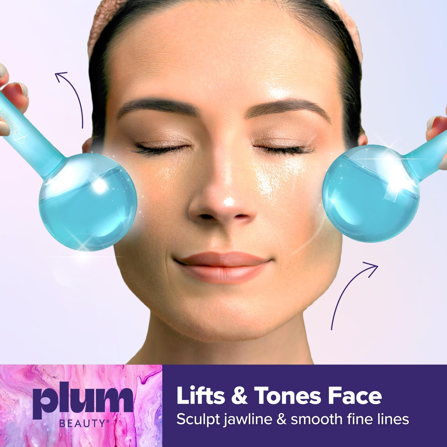 Plum Beauty Facial Cooling Globes, Cool Massage Tools for Reduces Puffiness Beauty & Personal Care Plum Beauty