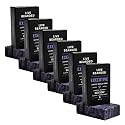 Live Bearded All-Natural Bar Soap for Men, 6-Pack of 5 oz - Made in the USA - Exfoliates and Moisturizes - Charcoal, Pumice, Shea Butter | Executive Beauty & Personal Care Live Bearded