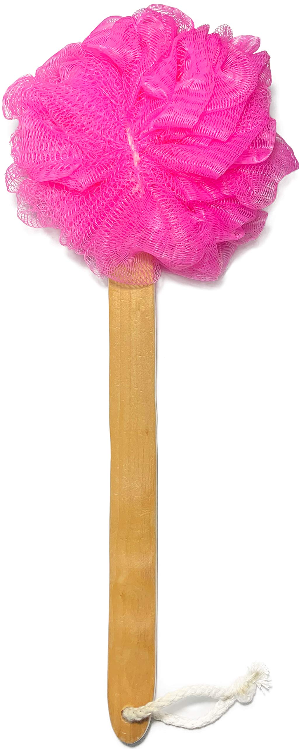 3 Pack Exfoliating Loofah luffa loofa Bath Back Brush On a Stick - Long Wooden Handle with Radian is Ergonomic for Men and Women - Shower Sponge Body Beauty & Personal Care Mr.Cui'shop
