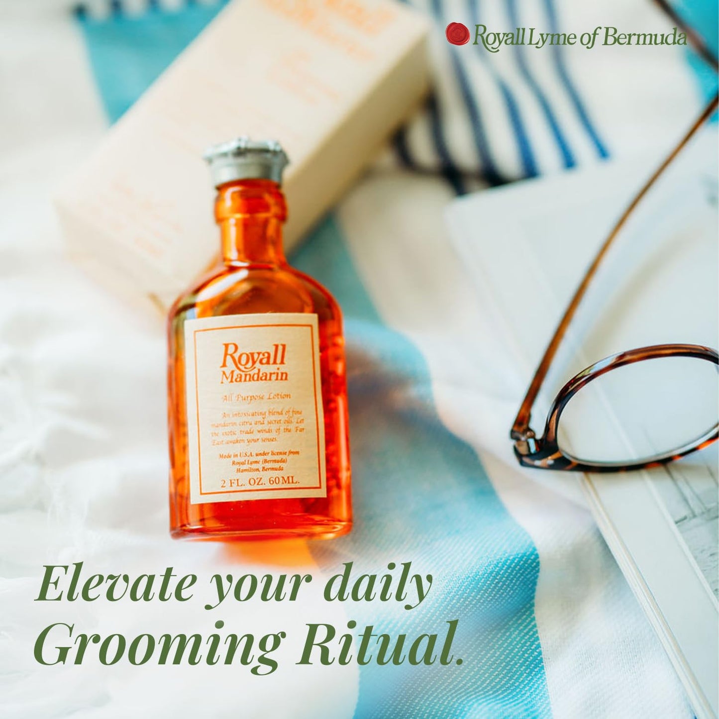 Royall Mandarin Eau de Toilette, Classic Aftershave Cologne for Men with Bay Rum, Royal Lyme Fine Perfume Scent, Fragrance Gift, Masculine Grooming Beauty & Personal Care ROYALL LYME