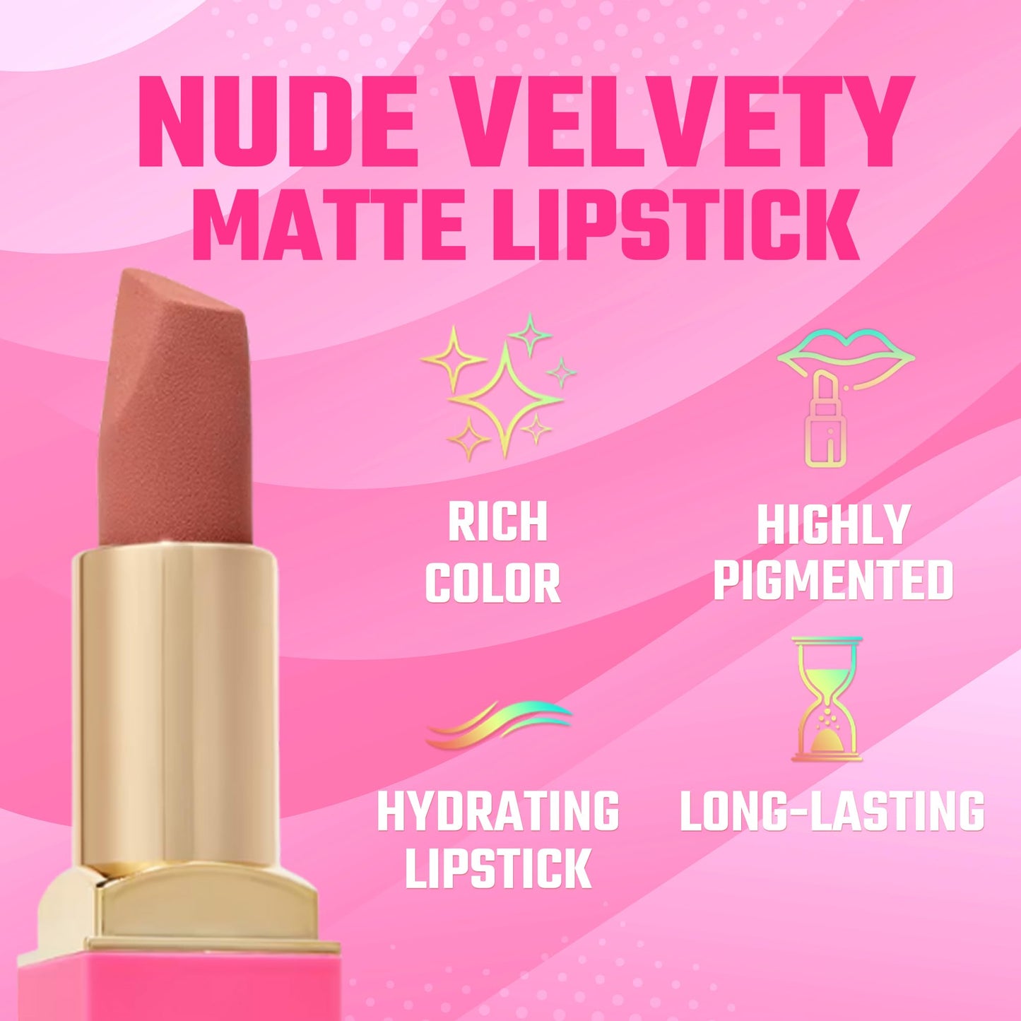Juvia's Place The Nude Velvety Matte Lipstick Me - Nude, Long-lasting Lipstick, Rich-Color Lip Makeup, Creamy with Matte Finish, Beauty & Lip Products Beauty & Personal Care Juvia's Place