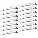 50 Pack 2.36 inches Hair Clips, Marrywindix Silver Metal Alligator Hair Pins Teeth Bows Hair Clips Hairdressing Salon Hair Grip DIY Accessories Beauty & Personal Care Marrywindix