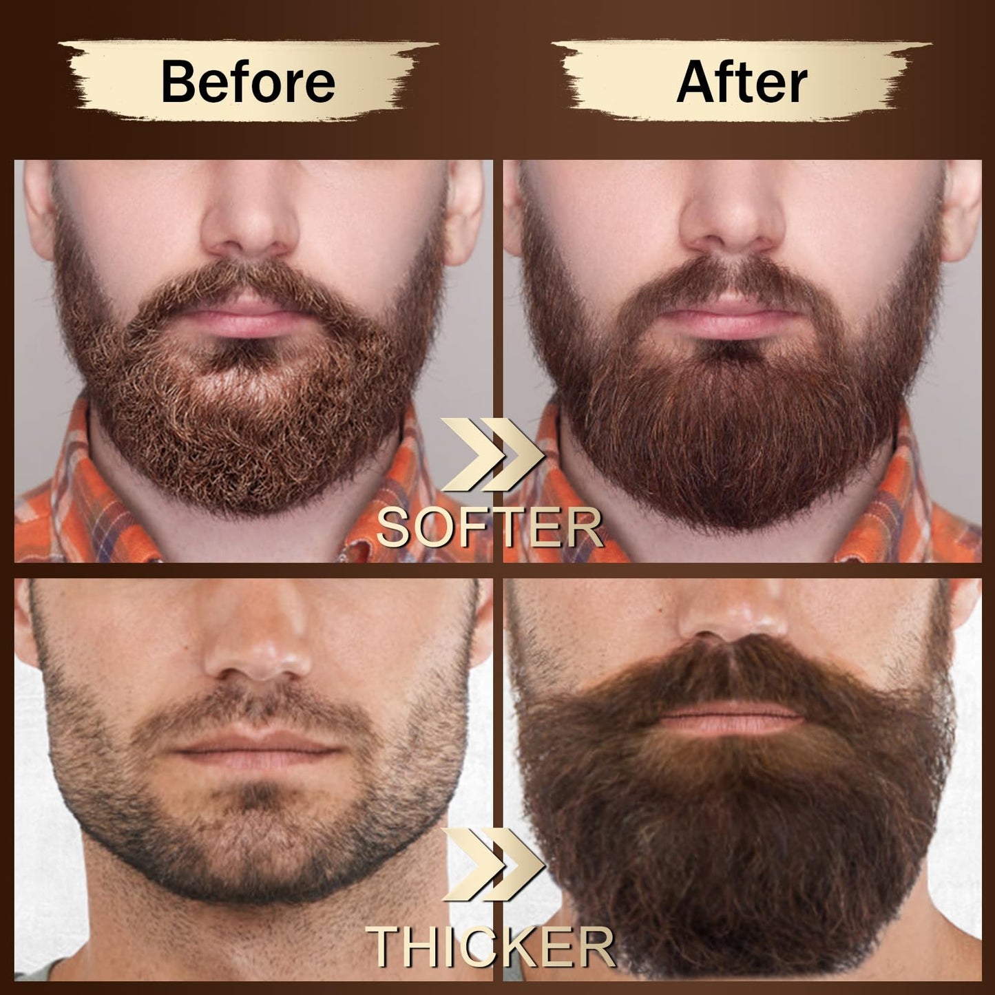 XIKEZAN Beard Kit for Men Grooming & Care Set w/2 Pack Beard Serum, Wash, Oil, Balm, Comb, Brush, Scissor, Bag, EBook, Unique Birthday Gifts for Men Beauty and Personal Care XIKEZAN