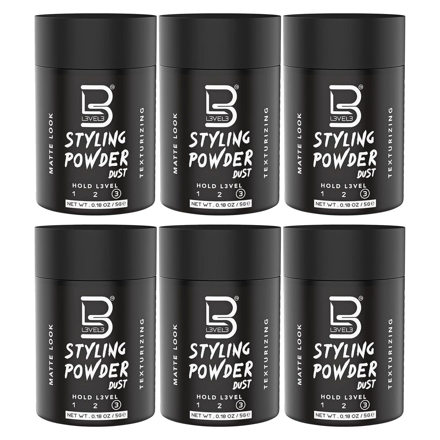 L3 Level 3 Travel Styling Powder - Small 0.18 oz for Travel - Natural Look Mens Powder - Sample Styling Powder Beauty & Personal Care L3