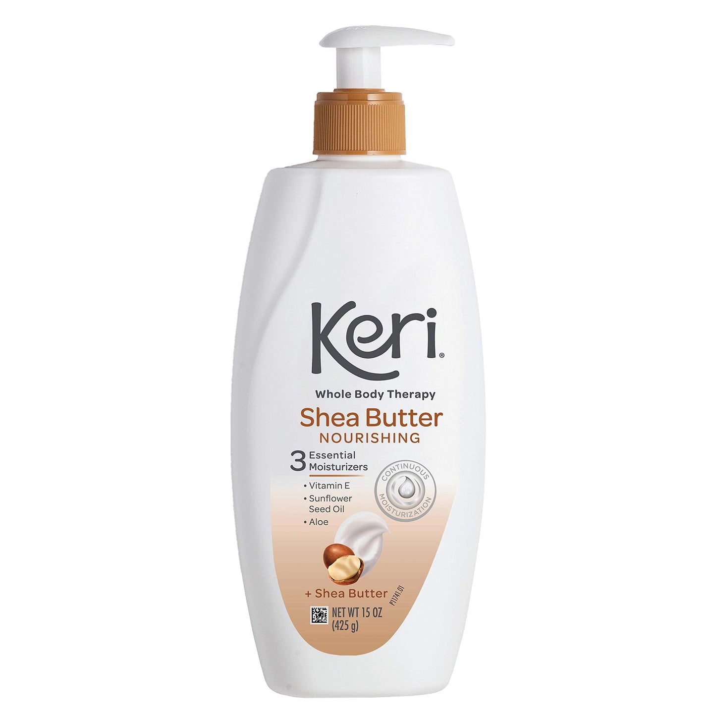 Keri Whole Body Therapy Original Shea Butter Lotion, Continuous Moisturization, 3 Essential Moisturizers (Vitamin E, Aloe and Sunflower Seed Oil) 15 Beauty & Personal Care Keri
