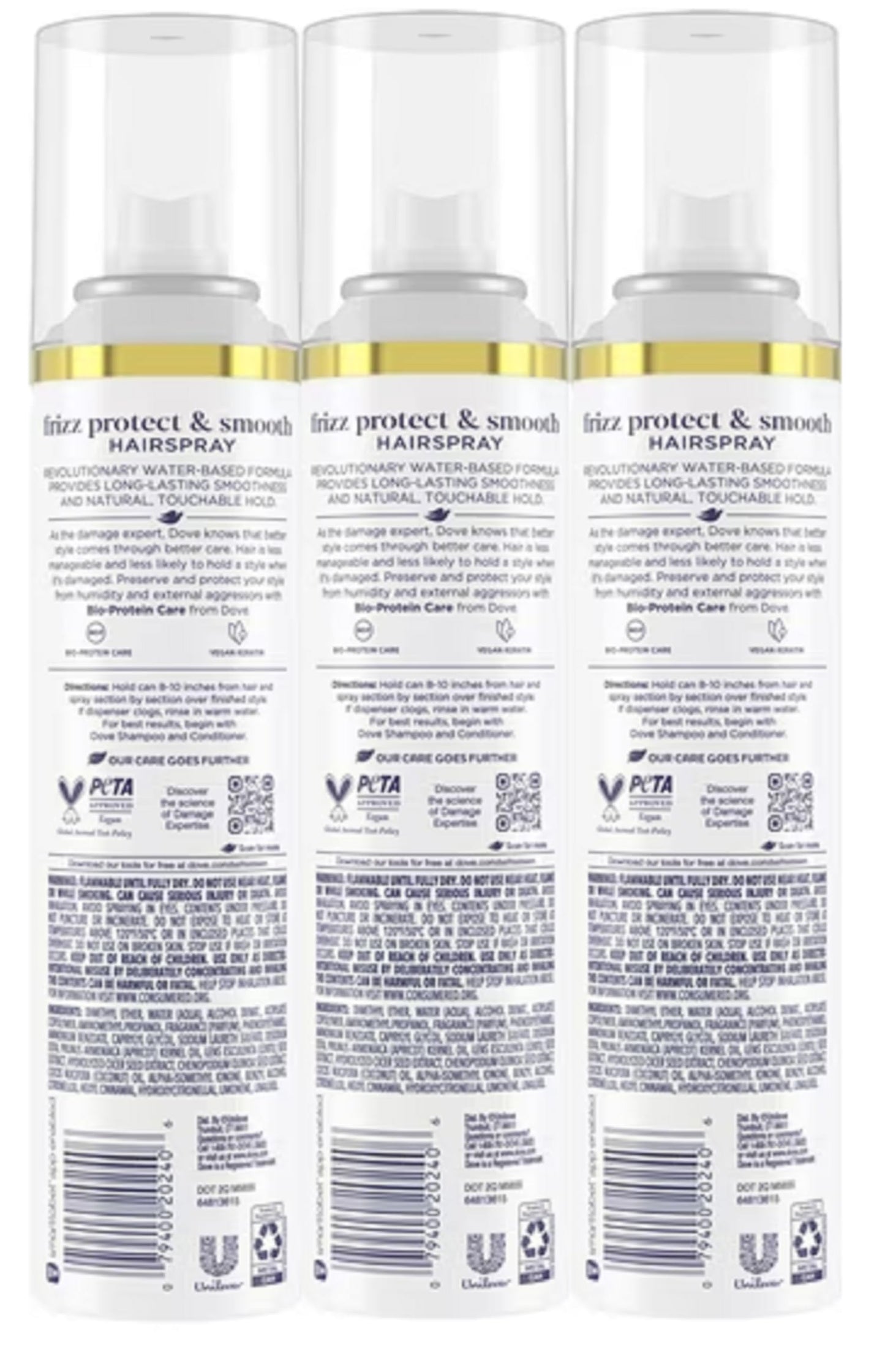 Dove Extra Hold Styling Hairspray, Smooth & Protect Against Frizz & Humidity, 24-Hour Flexible Hold, Anti-Frizz Hair Spray, 7 oz (Pack of 3) Beauty & Personal Care Dove