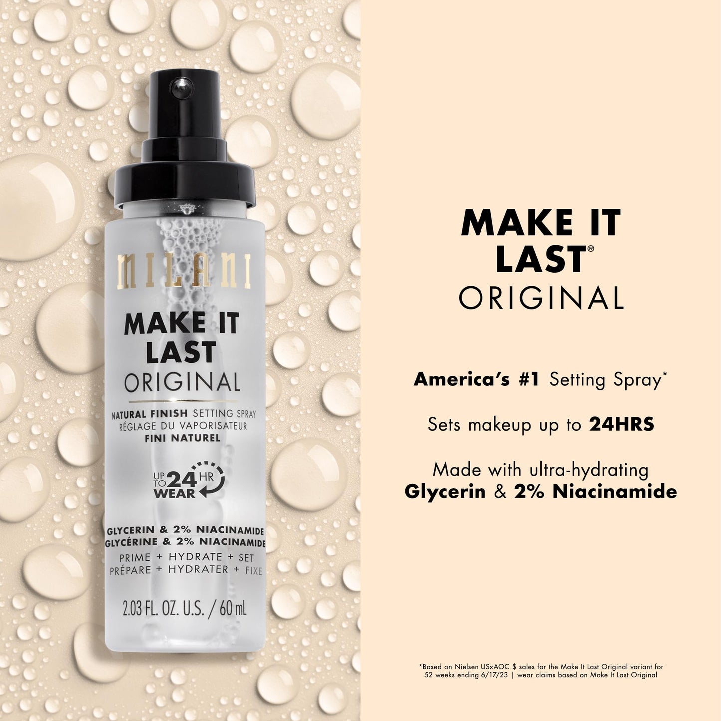 Pack of 2 Milani Make It Last Setting Spray 16 HR Wear, Make It Last (03) Beauty & Personal Care Milani